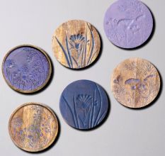 Peaceful Lavender Wall Plate Set of 6